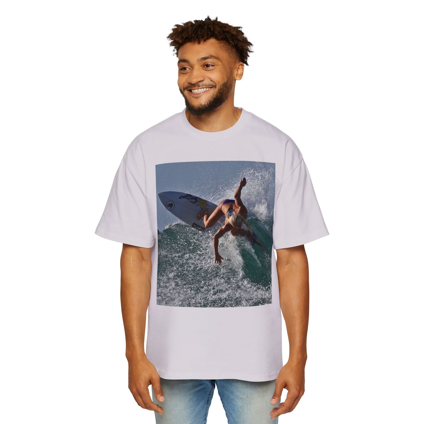 Surf Photo T-Shirt — Men’s Oversized Surfing Tee