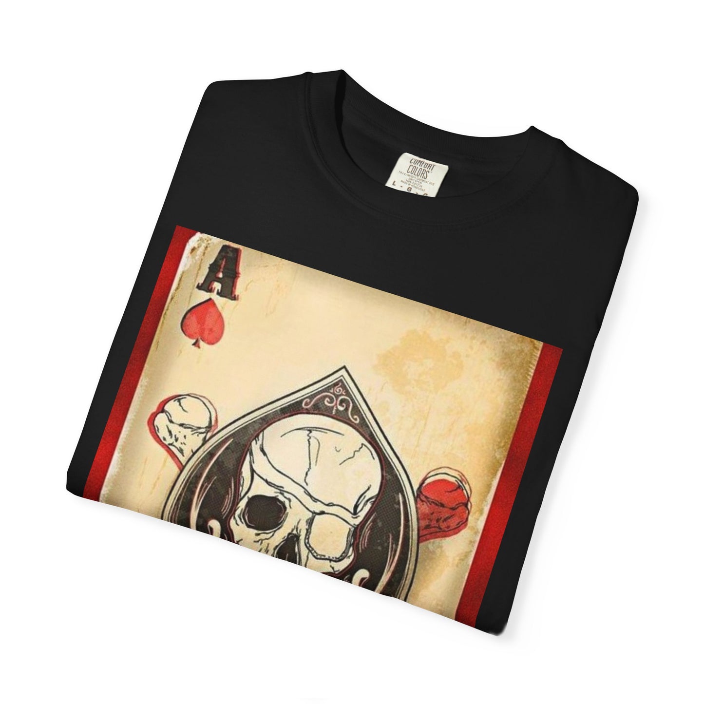 Vintage Skull & Ace of Spades Unisex T-Shirt - Perfect for Gamers and Rock Fans