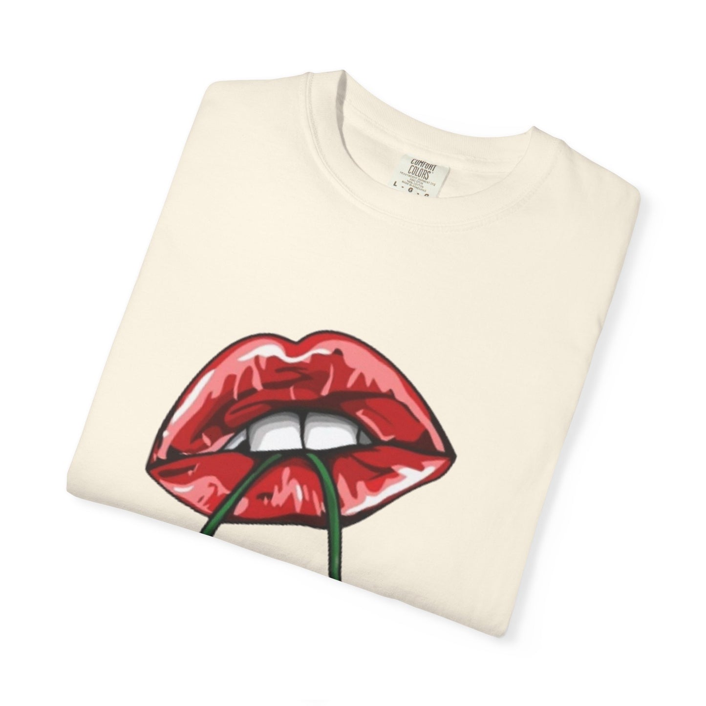 Retro Cherry Lips Unisex T-shirt - Trendy Graphic Tee