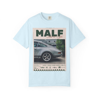 Vintage Porsche Photo Tee — "MALF Live to Ride" Graphic T-Shirt