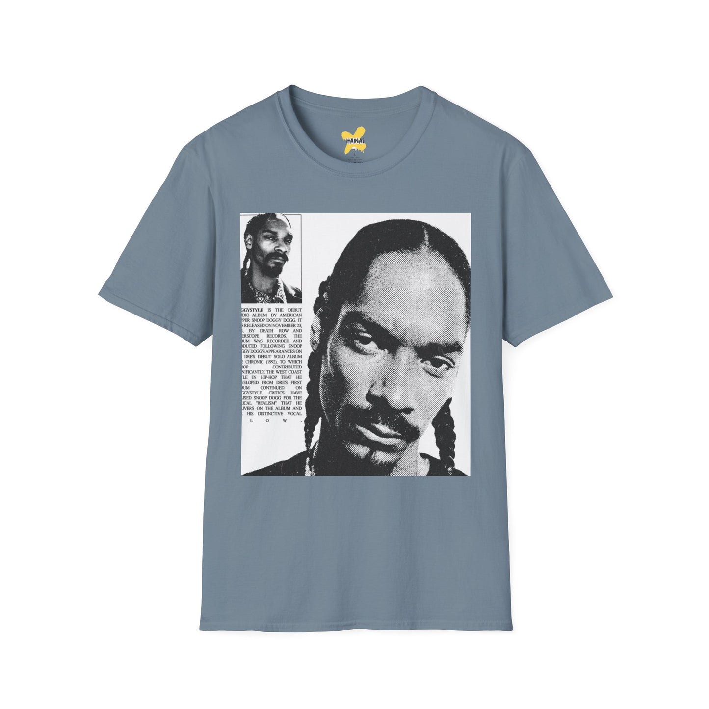 Retro Hip-Hop Unisex Softstyle T-Shirt with Snoop Dogg Design