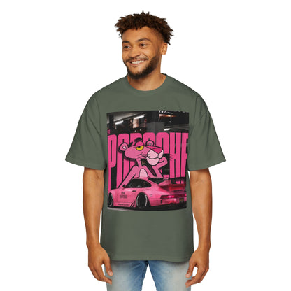 Pink Panther Streetwear Tee — Retro Racing Graphic Shirt