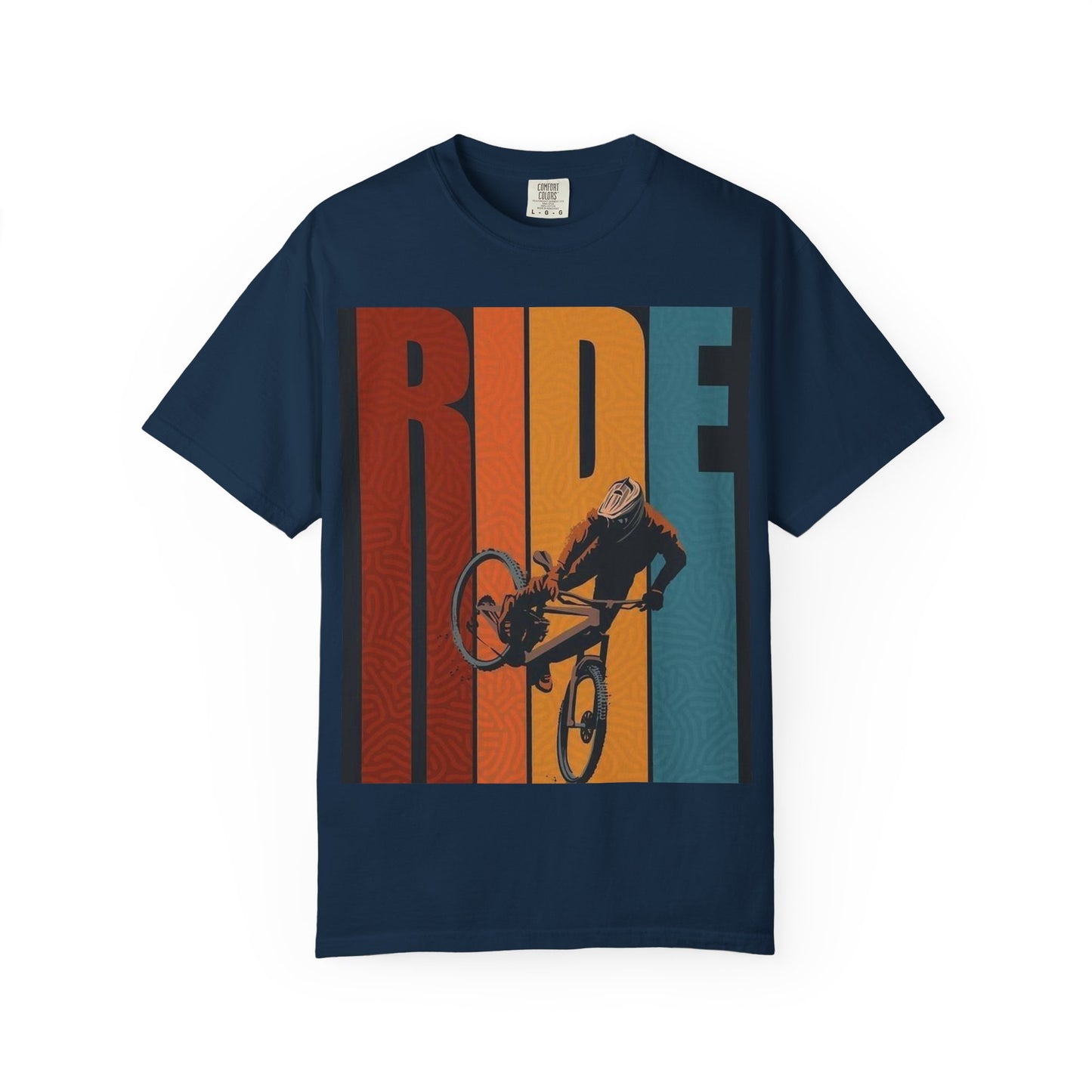Ride Bike Unisex Garment-Dyed T-shirt | Mountain Biking Graphic Tee