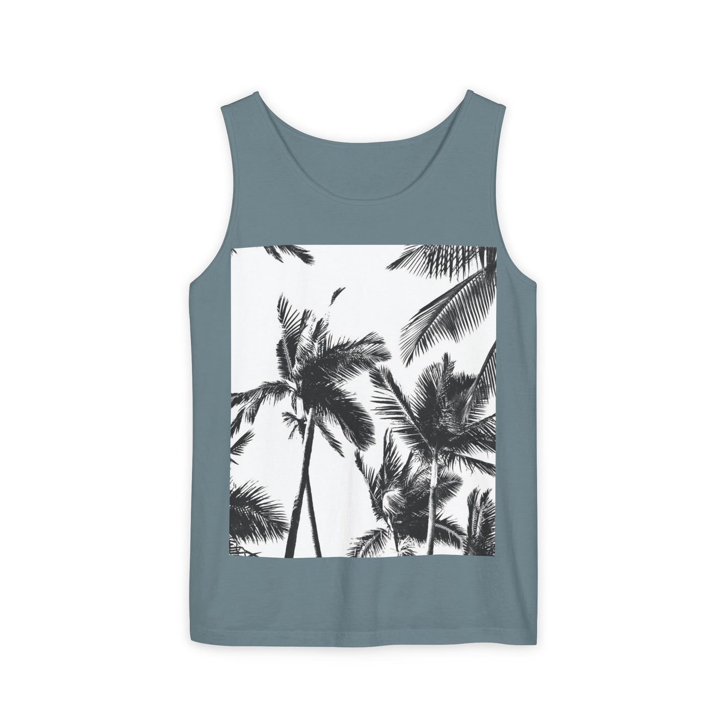 Tropical Palm Tank Top | Summer Vibes | Unisex Beachwear, Casual Top, Vacation Essential, Gift for Him or Her, Relaxed Fit