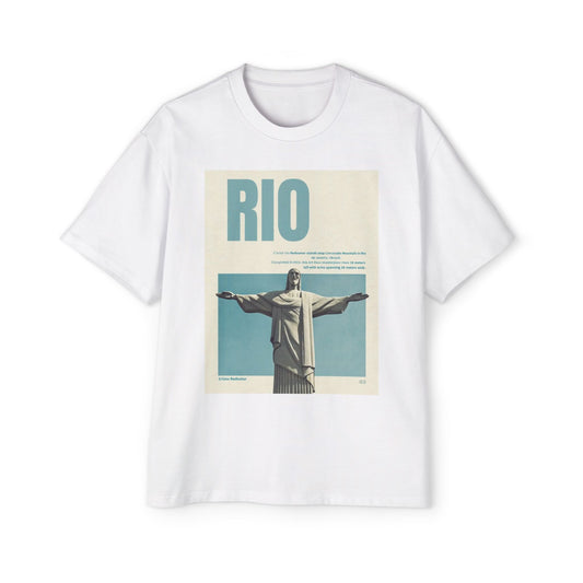 Rio Vintage Poster T-Shirt — Christ the Redeemer Travel Tee