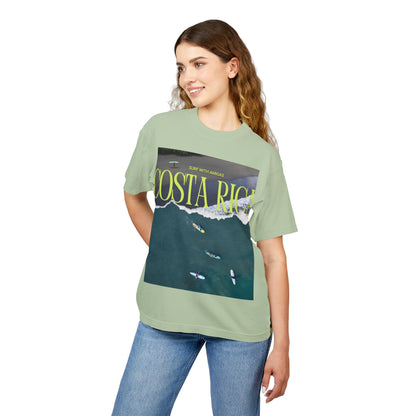 Costa Rica Surf Tee — Aerial Surfboard Photo Graphic T-Shirt