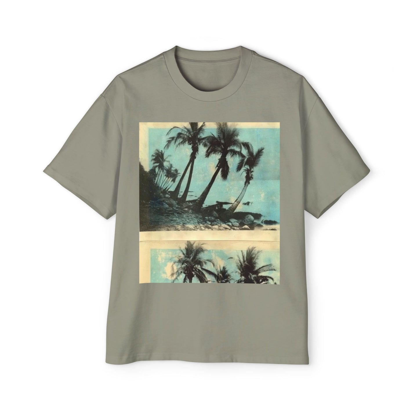 T-Shirt — Vintage Palm Beach Graphic Tee (Retro Tropical Sunset)