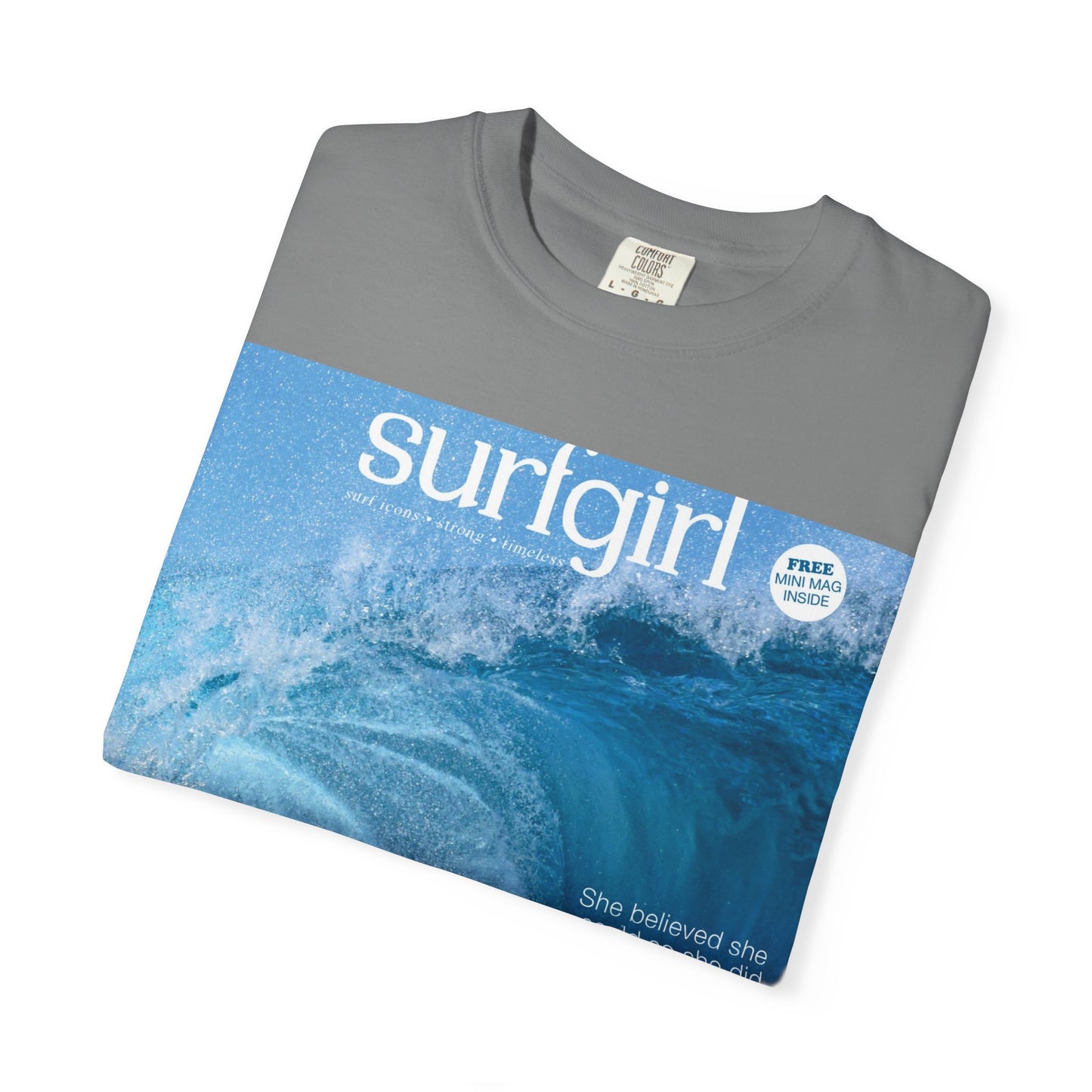 Surfgirl Wave Photo T-Shirt — Vintage Surf Magazine Graphic Tee