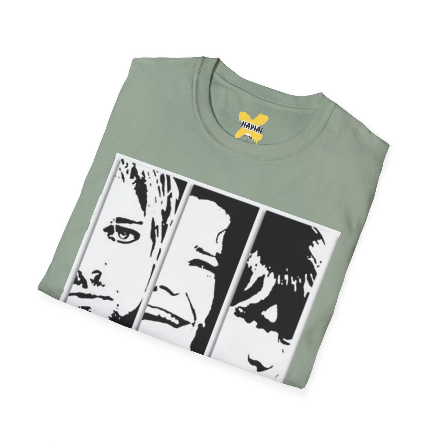 Trendy Band Graphic T-Shirt, Unisex Softstyle Tee, Casual Everyday Wear, Music Lover Gift, Rock Band Style