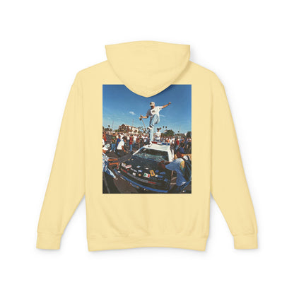 Unisex Lightweight Hooded Sweatshirt - Retro Street Vibe Graphic