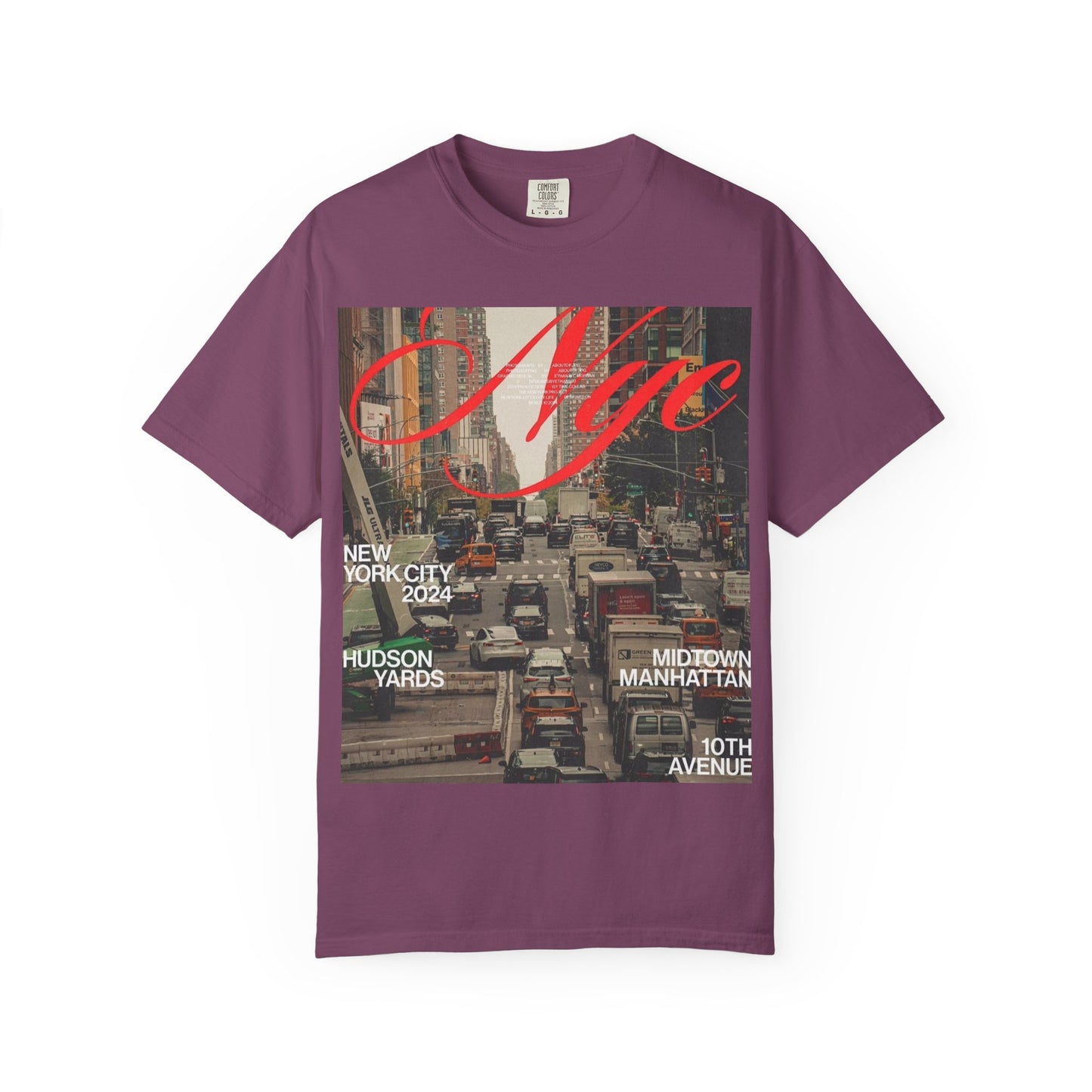 NYC Traffic Photo Tee — Midtown Manhattan Hudson Yards Graphic T-Shirt