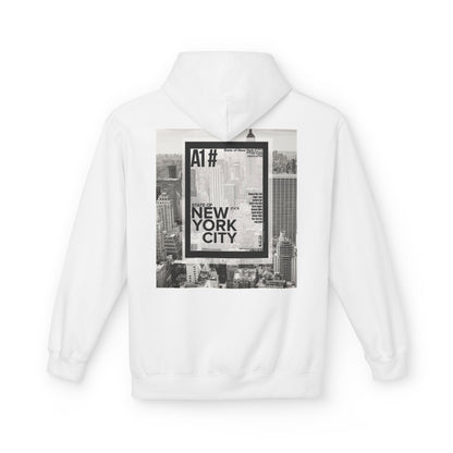 Happy Vibes Unisex Fleece Hoodie - Smiley Face Design