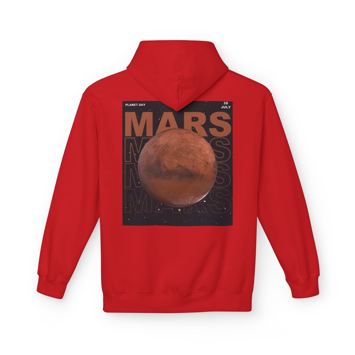 Mars Day Unisex Fleece Hoodie - Space Adventure Apparel