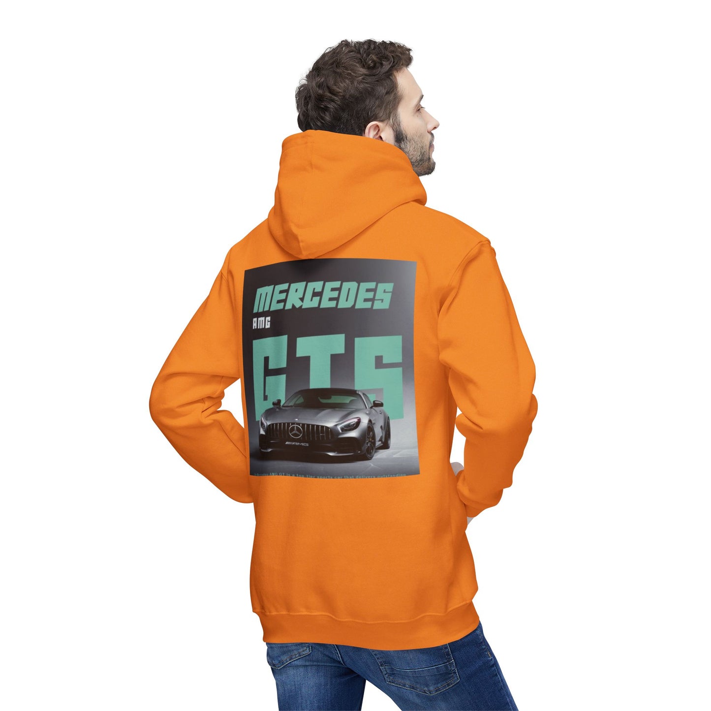 Mercedes AMG GTS Unisex Hooded Sweatshirt, Car Enthusiast Gift, Sportswear, Casual Wear, Automotive Apparel