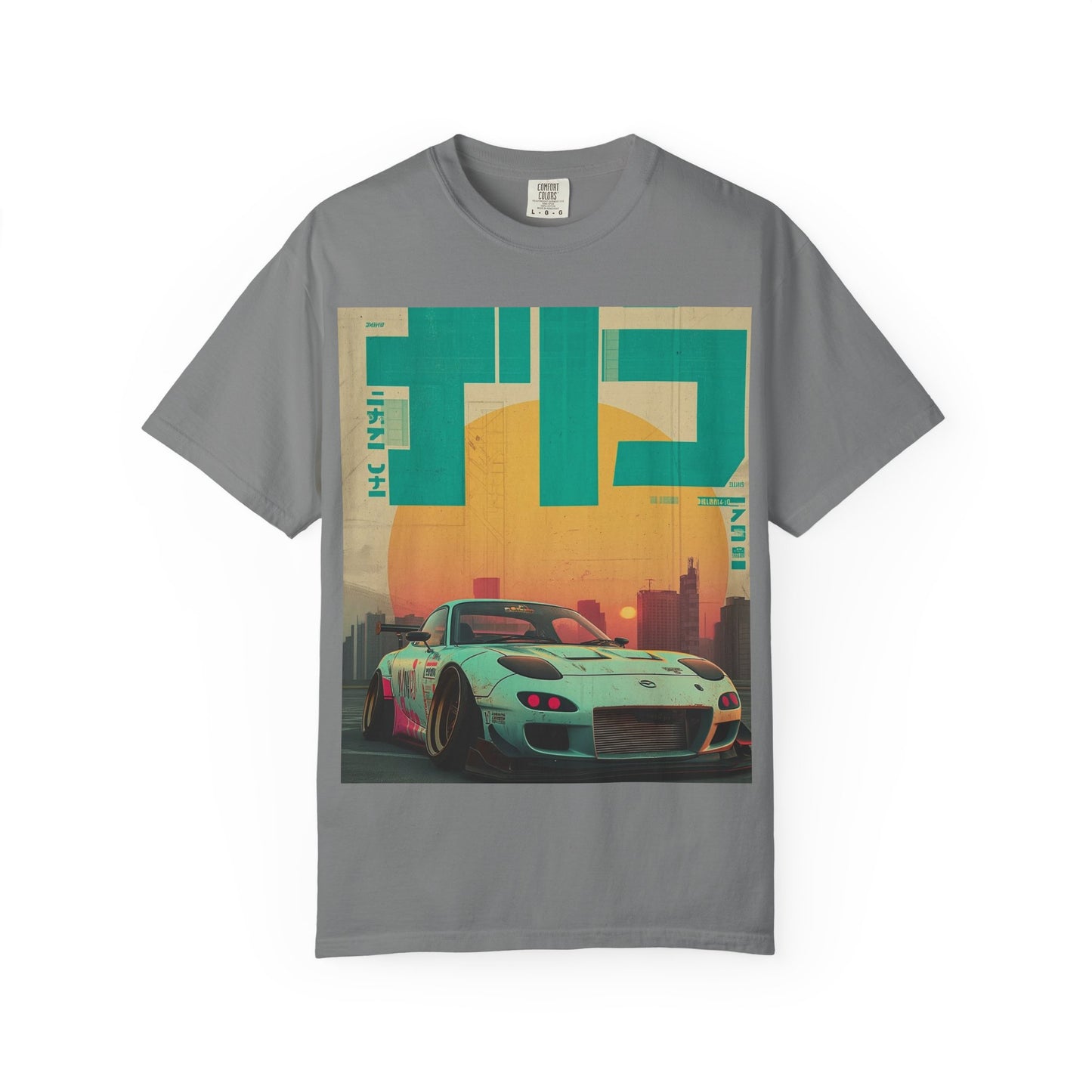 Retro Sunset Racing T-Shirt — Vintage Sports Car Graphic