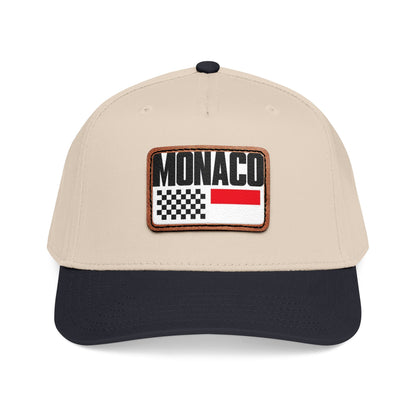 Monaco Leather Patch Baseball Cap – Vintage Racing Flag Hat