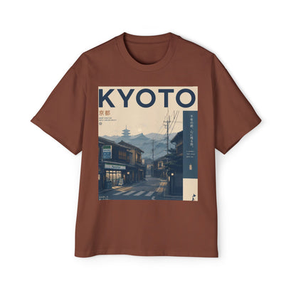 Kyoto Vintage Travel Tee — Japanese Street Scene Graphic T-Shirt
