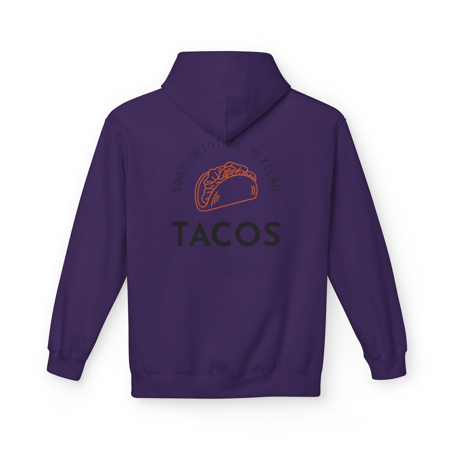Unisex Taco Lover's Fleece Hoodie - 100% Original Mexican Design