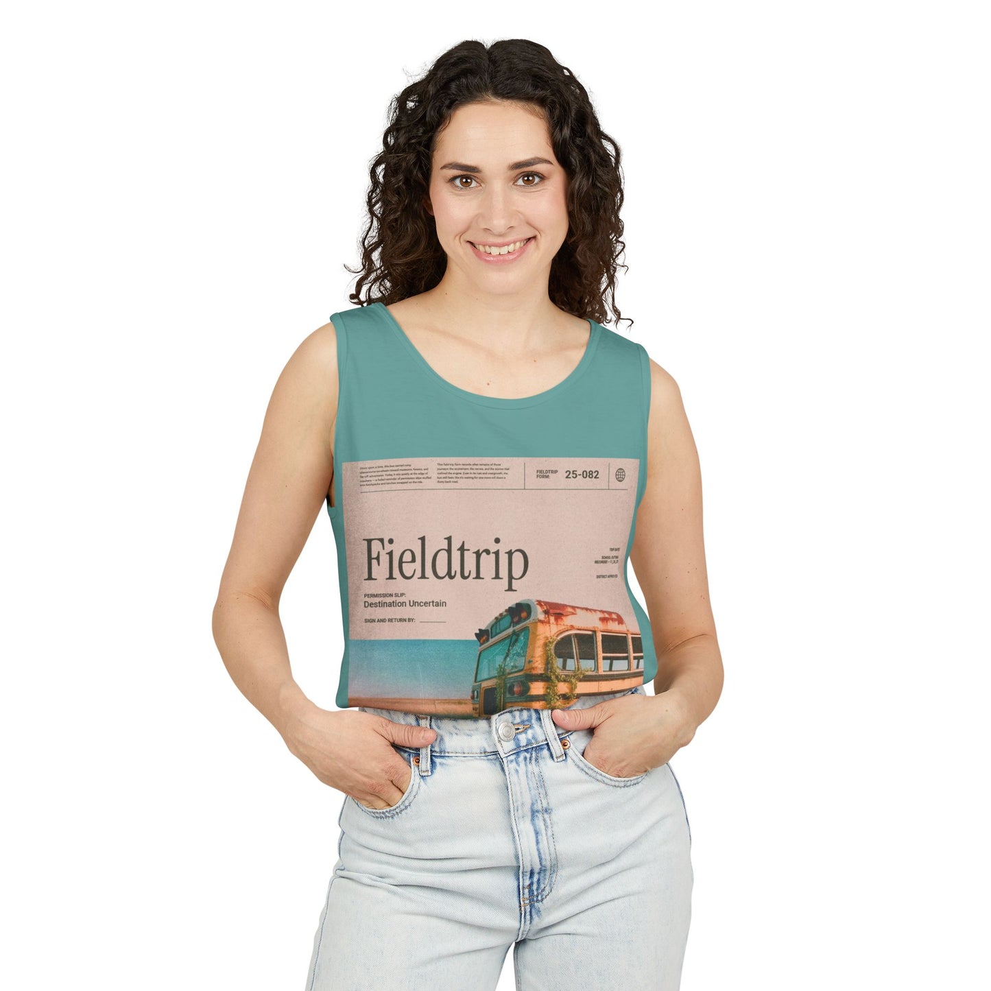 Fieldtrip Vintage Bus Tank Top — Retro Travel Graphic Tank