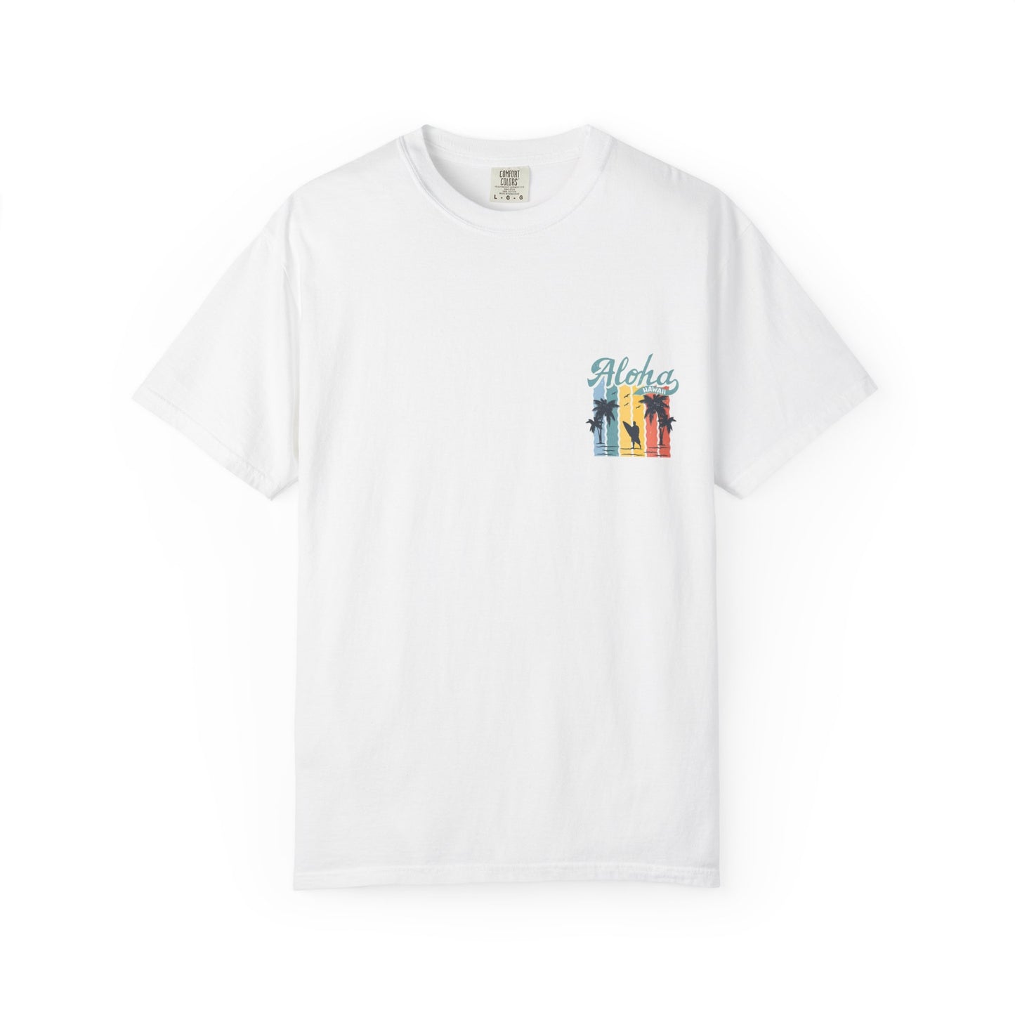 Aloha Hawaii Unisex Garment-Dyed T-shirt - Beach Vibes, Summer Style, Perfect for Surfing Enthusiasts