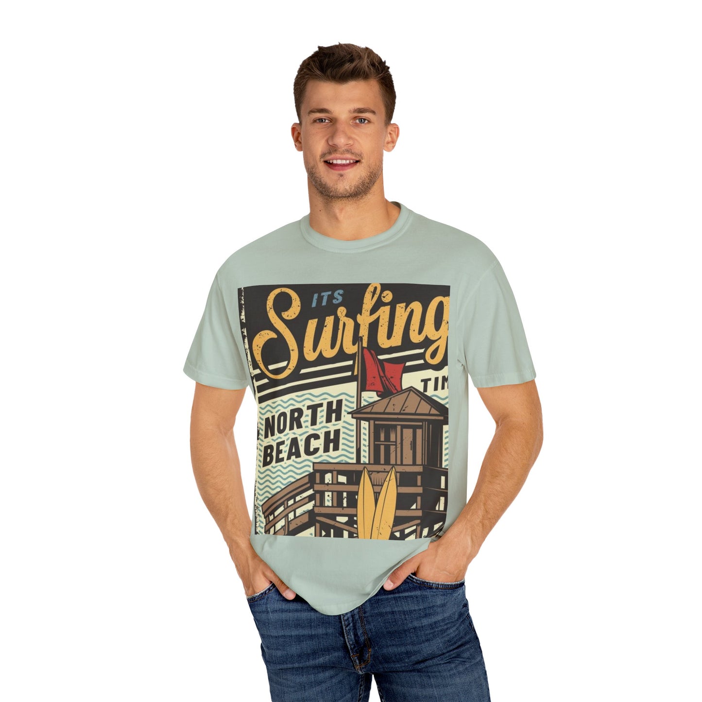 Surf Vibes Unisex T-Shirt - Retro Beach Tee, Casual Style, Summer Wear, Gift for Beach Lovers, Surfing Enthusiasts