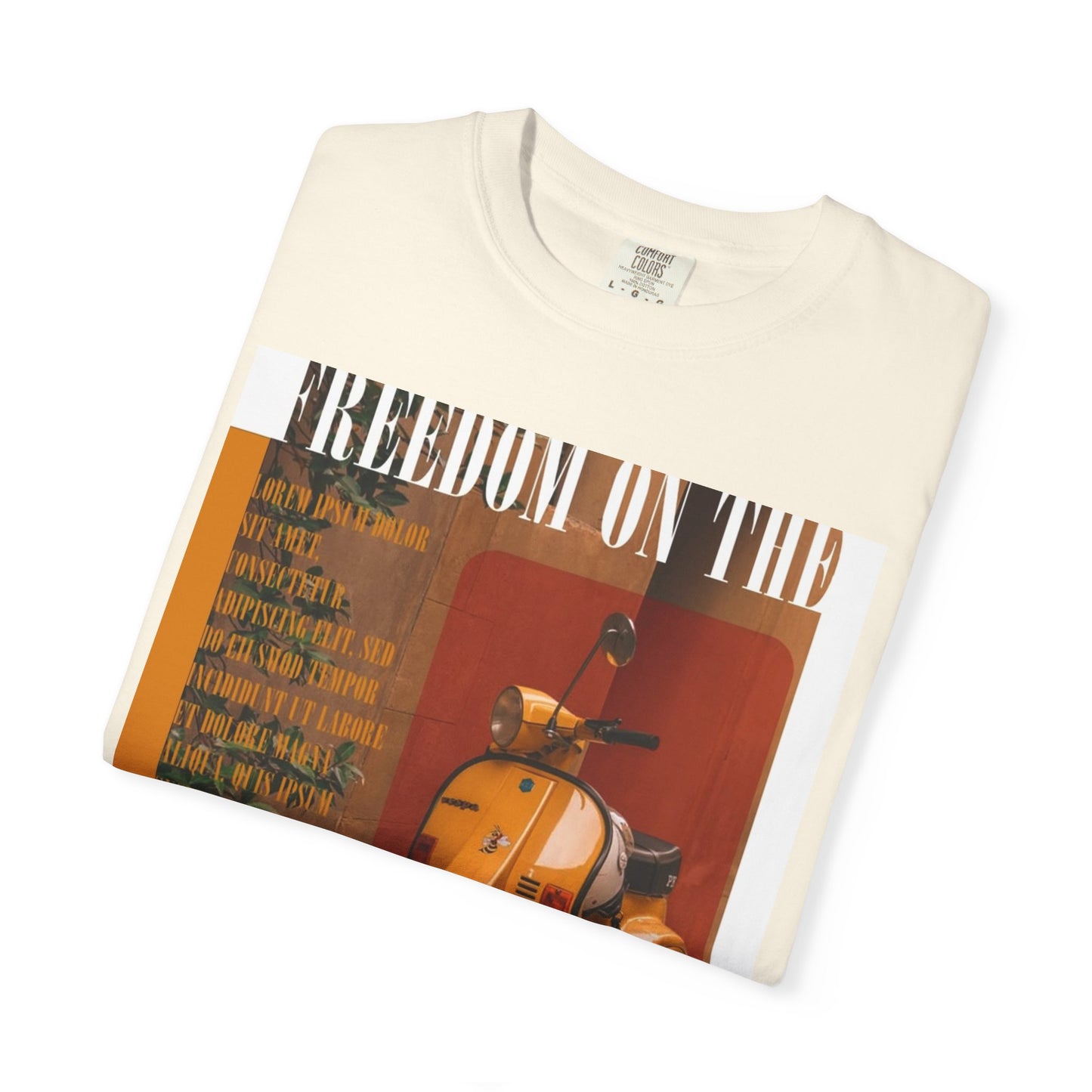 Vintage Vespa 'Freedom on the Road' T-Shirt