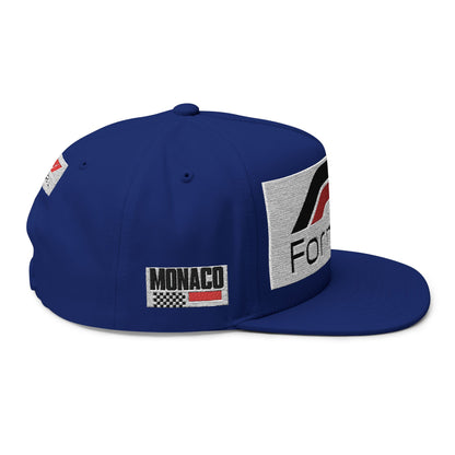 Formula 1 Embroidered Flat Bill Cap – Racing Logo Snapback