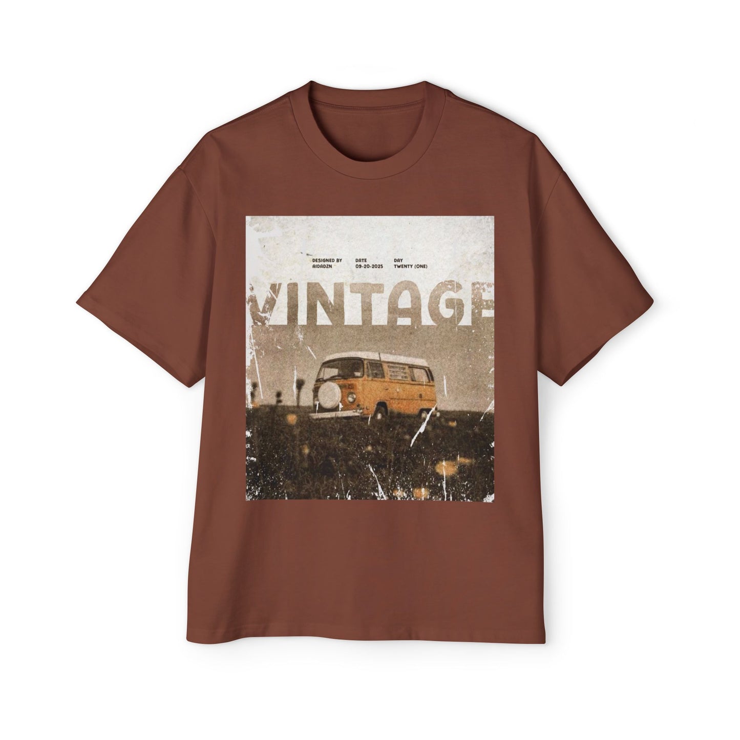 Vintage Van Graphic Tee – Retro 'VINTAGE' Camper T‑Shirt
