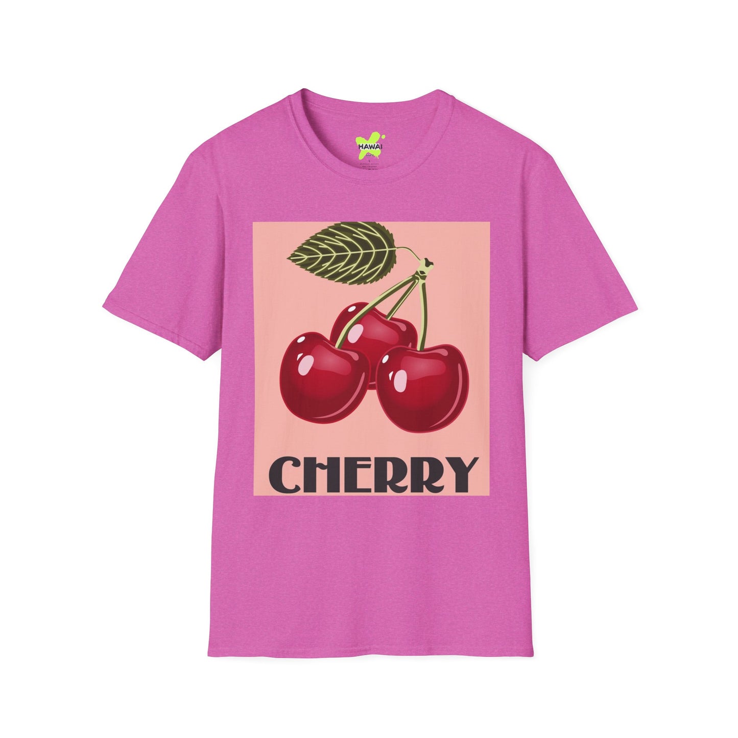 Retro Cherry Graphic T-Shirt for Fruit Lovers