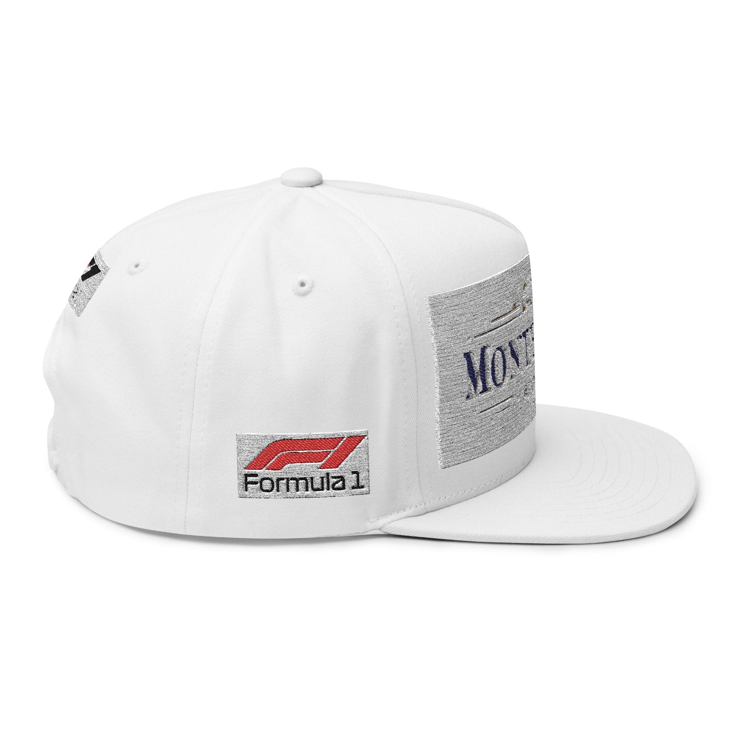 Monte Carlo Monaco Embroidered Flat Bill Cap