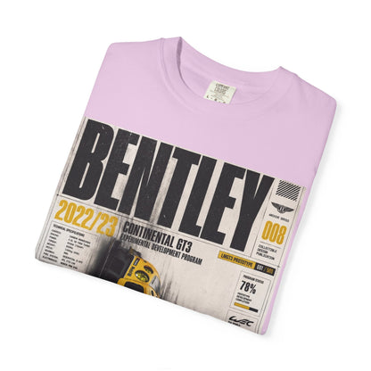 Bentley Magazine Cover T-Shirt – Yellow Sports Car Graphic Tee
