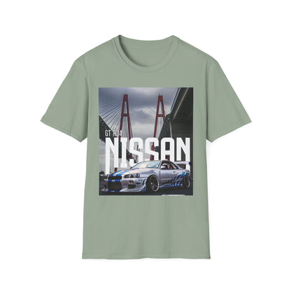 Nissan GT-R 34 Unisex Softstyle T-Shirt - Car Enthusiast Apparel