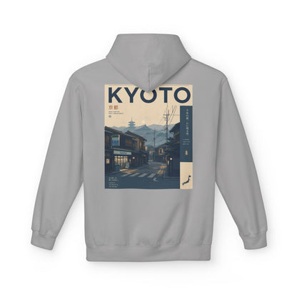 Kyoto Vintage Travel Hoodie — Retro Japan Street Scene Sweatshirt