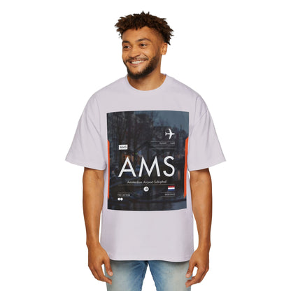 AMS Amsterdam Airport Tee — Travel-Inspired Graphic T-Shirt
