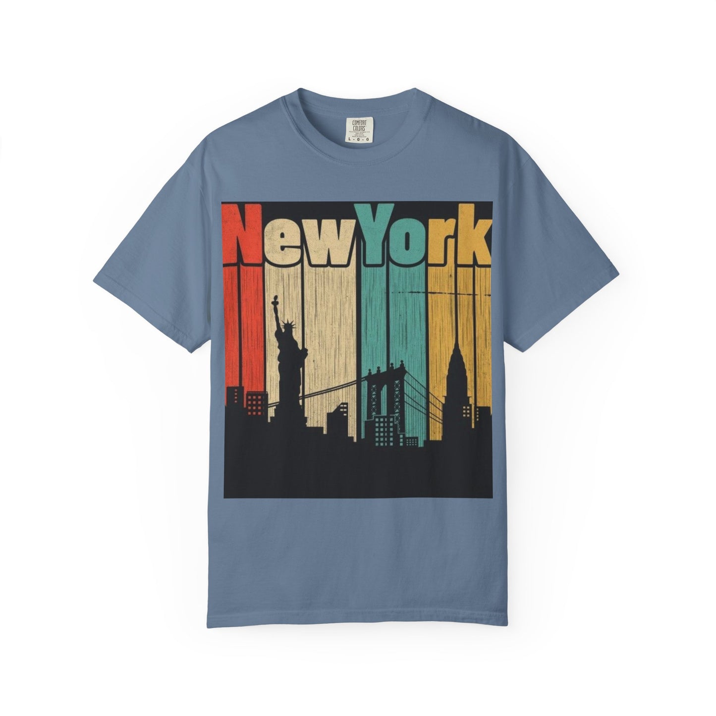 New York Skyline Graphic Tee | Unisex Vintage T-Shirt | Perfect for Travelers, Souvenir, NYC Lovers, Casual Wear, Gifts