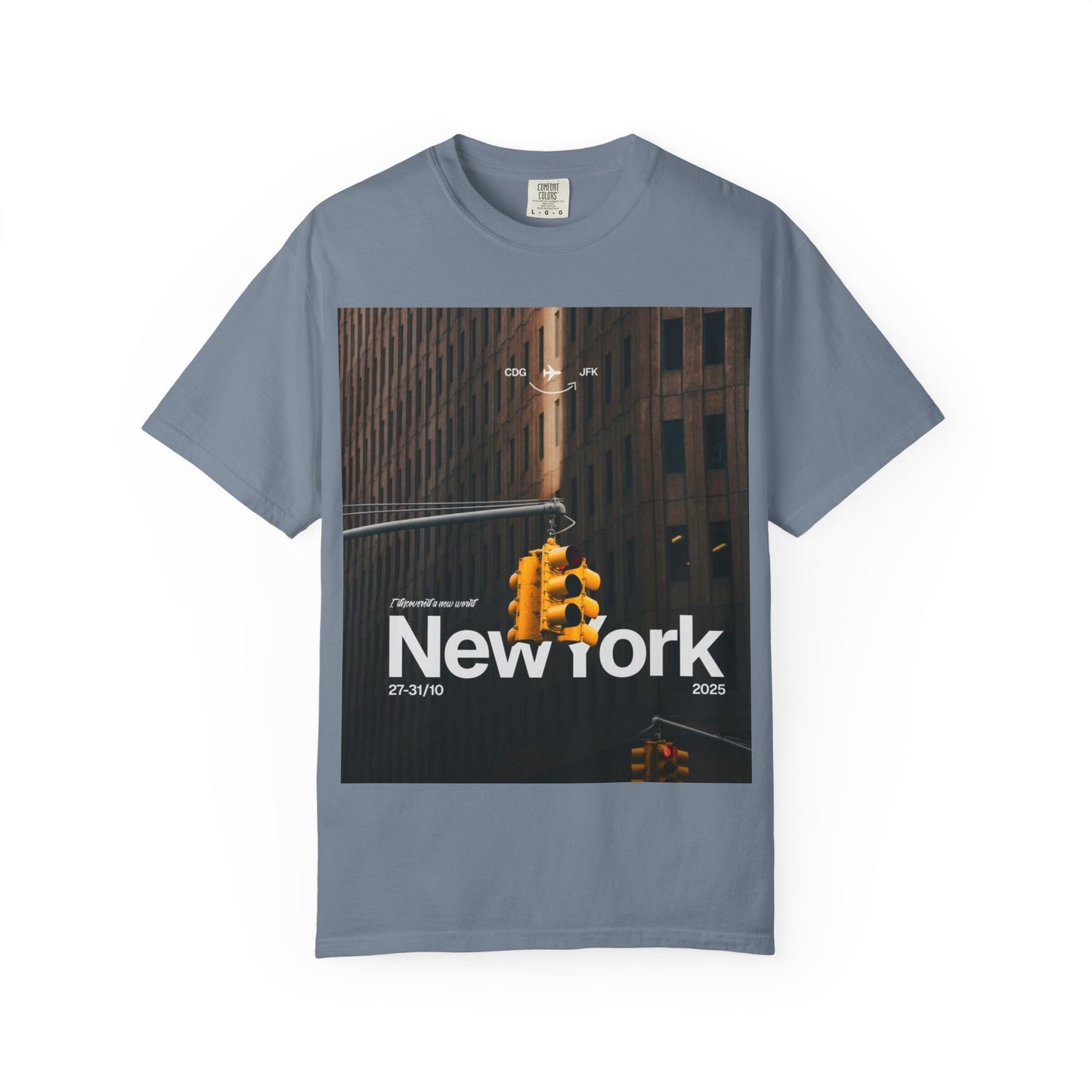 New York City Traffic Light Photo T‑Shirt — Urban Streetwear Tee