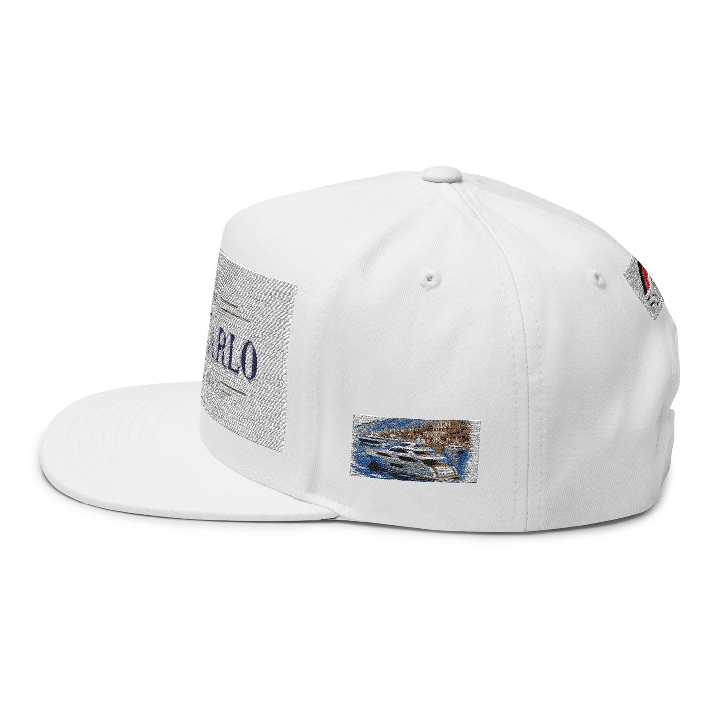 Monte Carlo Monaco Embroidered Flat Bill Cap