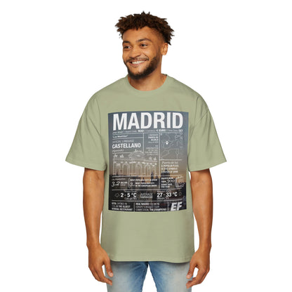 Madrid Graphic Tee — Vintage City Weather Poster T‑Shirt