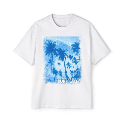 Surf Palm Tee — Blue Tropical Graphic T-Shirt