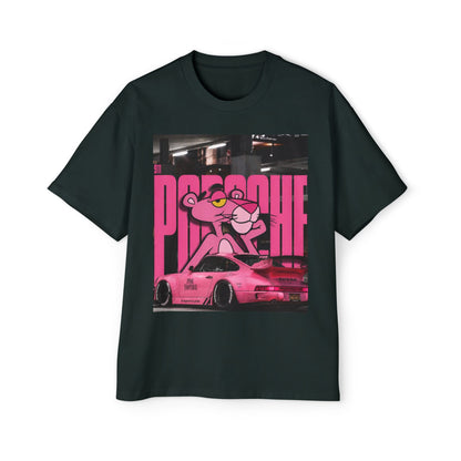 Pink Panther Streetwear Tee — Retro Racing Graphic Shirt