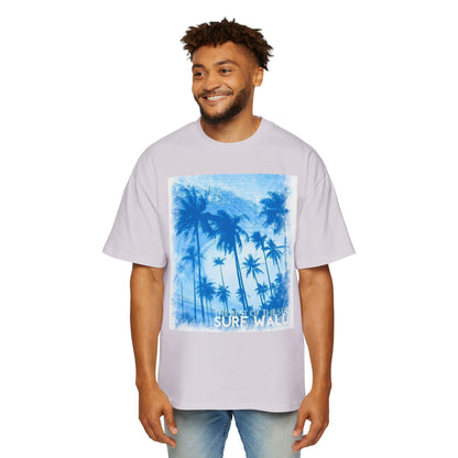 Surf Palm Tee — Blue Tropical Graphic T-Shirt