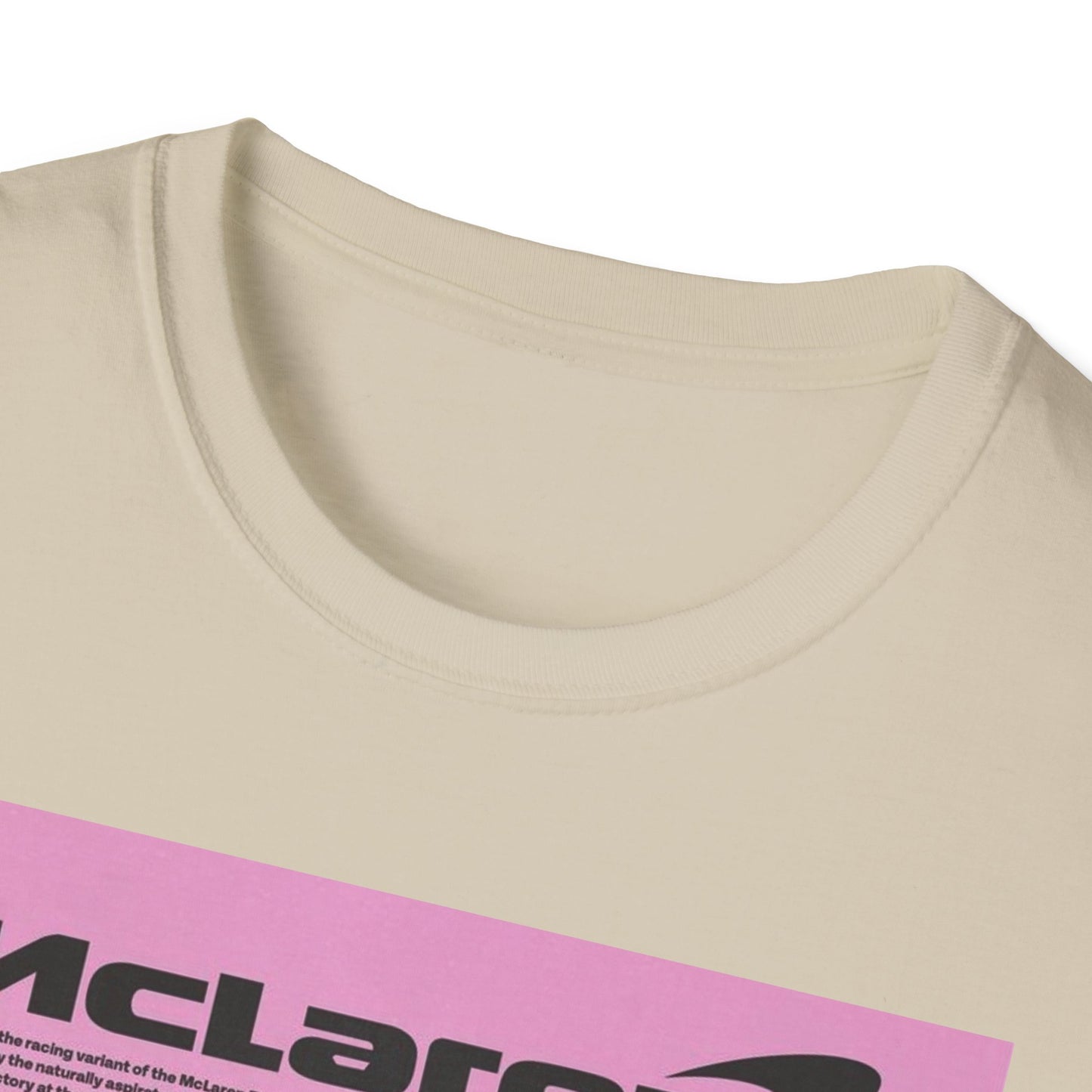 Retro McLaren Racing T-Shirt - Unisex Softstyle Tee for Car Enthusiasts