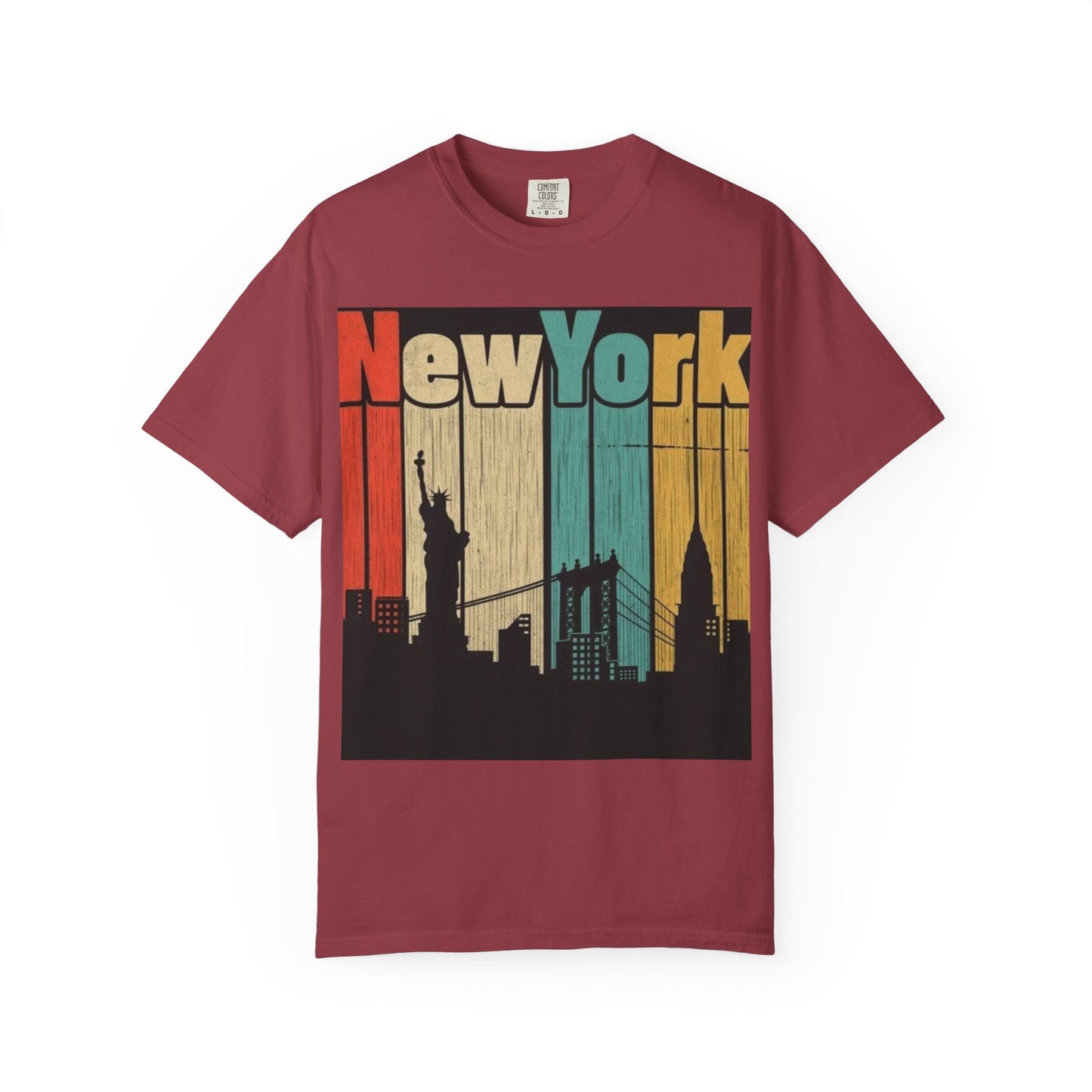 New York Skyline Graphic Tee | Unisex Vintage T-Shirt | Perfect for Travelers, Souvenir, NYC Lovers, Casual Wear, Gifts