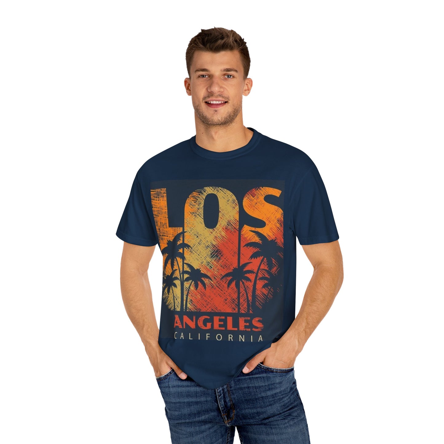 Los Angeles Sunset T-Shirt | Unisex Garment-Dyed Tee