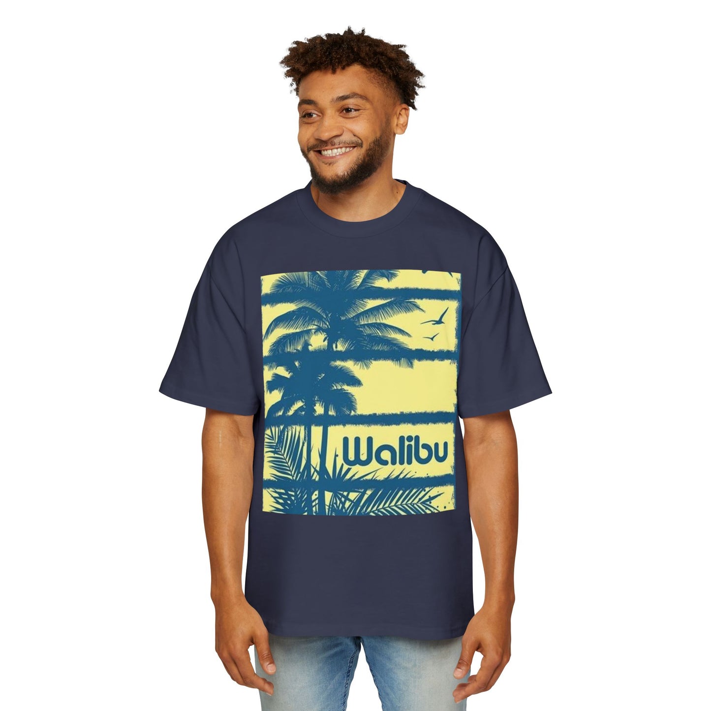 Malibu Palm Tee — Vintage Surf Graphic T-Shirt