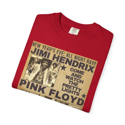Retro Band Concert T-Shirt - Jimi Hendrix & Pink Floyd Tribute