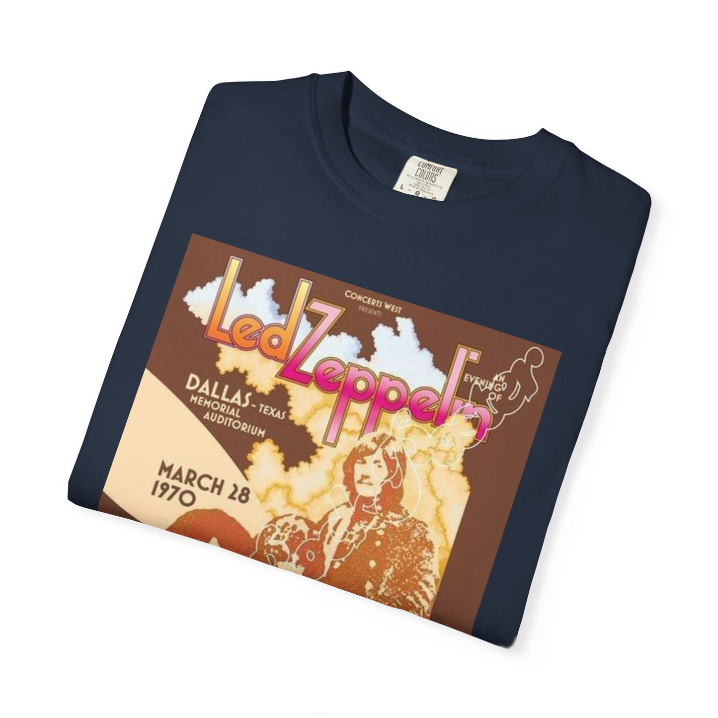 Retro Led Zeppelin T-Shirt | Unisex Garment-Dyed Tee for Music Lovers