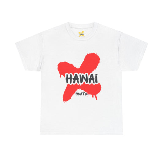 Hawaii Skate Unisex Heavy Cotton Tee - Bold Graphic Design for Skate Enthusiasts
