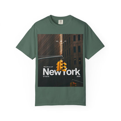 New York City Traffic Light Photo T‑Shirt — Urban Streetwear Tee