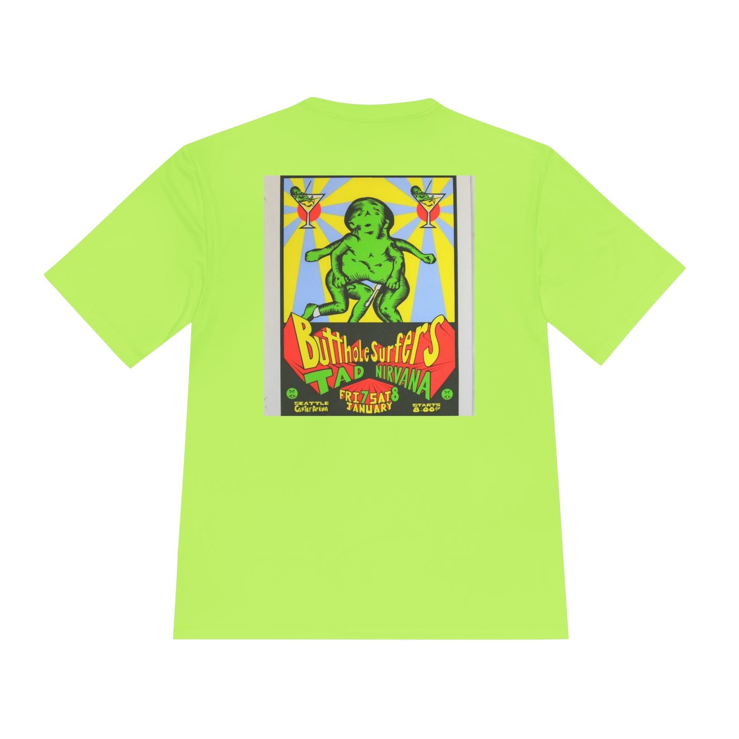 Unisex Retro Graphic Tee - Butthole Surfers & Nirvana Design